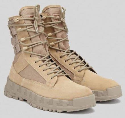 versace coyote brown boots